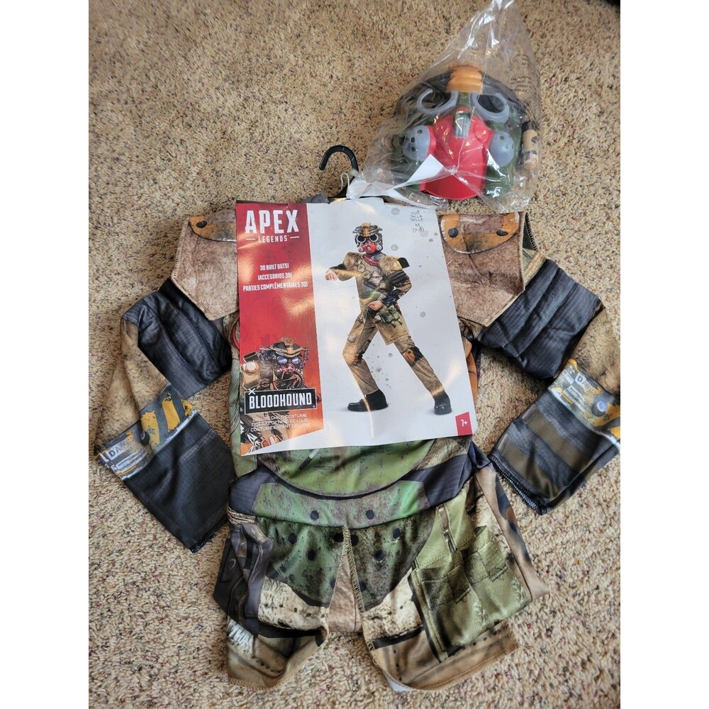 NEW Boys size 7-8 Apex Legends Bloodhound Halloween Costume